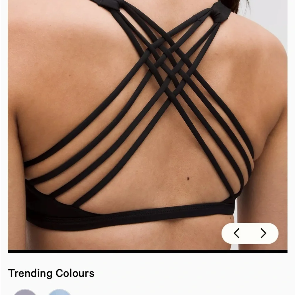 Lululemon Black Sports Bra - Picture 2 of 8